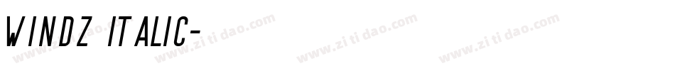 Windz Italic字体转换